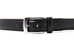 Maximum（マキシマム） 30mm幅 ピン式 メンズベルト イルチア ニューオックスフォード「プレリーギンザ」 NB11221　ブラック　正面