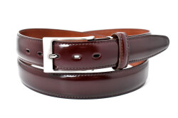 コードバン　ロングベルト　「プレリーギンザ」　NB14922　バーガンディ　正面