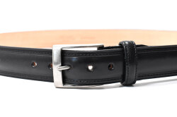 ルガート　35mm幅　メンズベルト　「プレリーギンザ」　NB16615　ブラック　正面