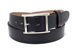 ホーウィン クロムエクセル メンズカジュアルベルト  「プレリーギンザ」 NB29112　ブラック　正面