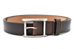 ホーウィン クロムエクセル メンズカジュアルベルト  「プレリーギンザ」 NB29112　ダークブラウン　正面