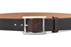 ホーウィン クロムエクセル メンズカジュアルベルト  「プレリーギンザ」 NB29112　ダークブラウン　正面