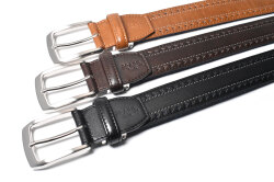 Cool Mesh（クールメッシュ）牛革 メンズ カジュアルベルト 35mm幅 「プレリーギンザ 」 NB30310　カラー