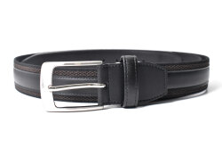 牛革付属 メンズ リバーシブルカジュアルベルト  「プレリートラディショナルファクトリー 」 NB48570　ダークブラウン　正面