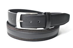 牛革付属 メンズ リバーシブルカジュアルベルト  「プレリートラディショナルファクトリー 」 NB48570　ダークブラウン　正面