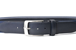 牛革付属 メンズ リバーシブルカジュアルベルト  「プレリートラディショナルファクトリー 」 NB48570　ネイビー　正面