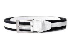 牛革付属 メンズ リバーシブルカジュアルベルト  「プレリートラディショナルファクトリー 」 NB48660　ブラック　正面