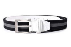 牛革付属 メンズ リバーシブルカジュアルベルト  「プレリートラディショナルファクトリー 」 NB48660　ブラック　正面