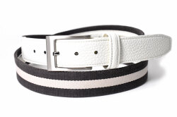 牛革付属 メンズ リバーシブルカジュアルベルト  「プレリートラディショナルファクトリー 」 NB48660　ダークブラウン　正面