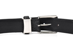 クロコダイルレザー　メンズベルト　35mm幅　「プレリーギンザ」　NB87450　ブラック　裏面