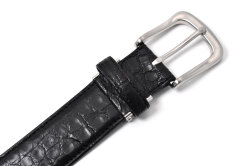 クロコダイルレザー　メンズベルト　35mm幅　「プレリーギンザ」　NB87450　商品特徴