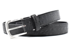 クロコダイルレザー　メンズベルト　35mm幅　「プレリーギンザ」　NB87450　イメージ画像