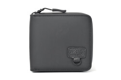 ACTIVE（アクティブ） 防水＆耐久&軽量　アウトドアラウンドファスナー二つ折り財布 「プレリー1957」 NP00210 ブラック　正面