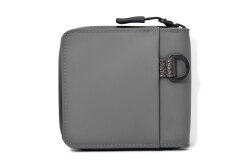 ACTIVE（アクティブ） 防水＆耐久&軽量　アウトドアラウンドファスナー二つ折り財布 「プレリー1957」 NP00210 グレー　裏面