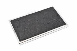 オーストリッチ　メタルカードケース  「プレリーギンザ」　NP87060　ブラック　正面