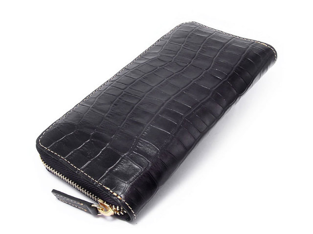 CROCO CROSS(クロコクロス) ラウンドファスナー長財布 「プレリー1957」 NP14013 クロ 正面