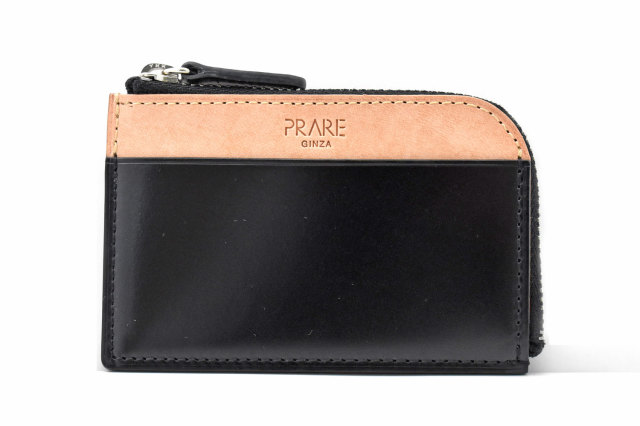ナチュラルコードバン スマートコンパクト 小銭入れ 「プレリーギンザ」 NP47612 クロ 正面