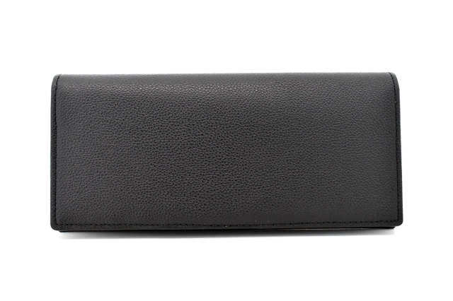 KOBE LEATHER(神戸レザー) 長財布(小銭入れあり)「プレリーギンザ」 NP55017 クロ 正面