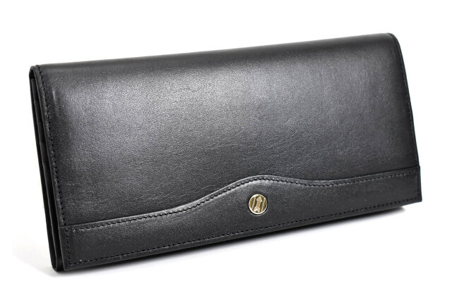 OXFORD CLASSIC（オックスフォード・クラシック） 長財布 「ゴールドファイル」 GP26228 ブラック 正面