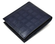 Checker emboss（チェッカーエンボス） 二つ折り財布（小銭入れあり）  「DAKSダックス」　DP25113　コン　正面