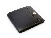 オックスフォード　二つ折り財布（小銭入れなし） コンパクト財布 「ゴールドファイル」　GP11410　ブラック　正面
