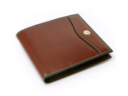 オックスフォード　二つ折り財布（小銭入れなし） コンパクト財布 「ゴールドファイル」　GP11410　スコッチ　正面