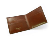 オックスフォード　二つ折り財布（小銭入れなし） コンパクト財布 「ゴールドファイル」　GP11410　スコッチ　内作り