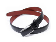 コードバン　ベルト スライドバックル式　「プレリーギンザ」　NB15421　クロ　正面