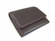 ItalianDeerskin (イタリアンディア) 小銭入れ 「プレリー1957」 NP17660 チョコ 正面