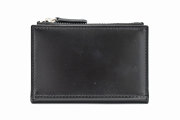 ナチュラルコードバン　スマートコンパクト　コンパクト財布 「プレリーギンザ」　NP47418 クロ　正面