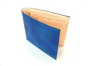 Patine（パティーヌ） 二つ折り財布（小銭入れあり）　「プレリーギンザ」 NP76220　ブルー　内作り