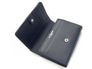 印伝　二つ折り財布（小銭入れあり）　「ル・プレリー 」  NPE4212　コン／シロ　内作り