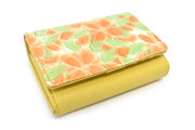 プリムラ 二つ折り財布（小銭入れあり） 「ル・プレリーギンザ」 NPL4213　オレンジ　正面