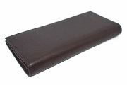 Glove high soft leather（グローブハイソフトレザー） 長財布（小銭入れあり）「プレリーギンザ」　NPM4020　チョコ　裏面