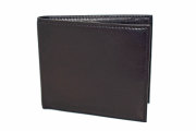 Glove high soft leather（グローブハイソフトレザー） 二つ折り財布（小銭入れなし）「プレリーギンザ」　NPM4514　チョコ　正面