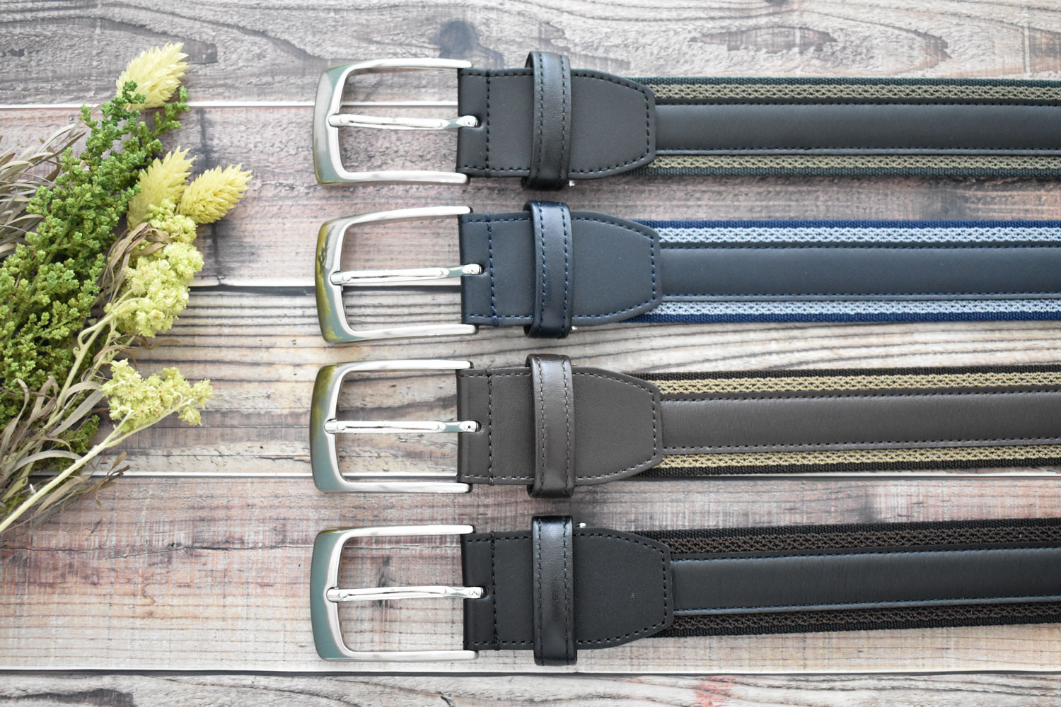 牛革付属 メンズ リバーシブルカジュアルベルト 「プレリー