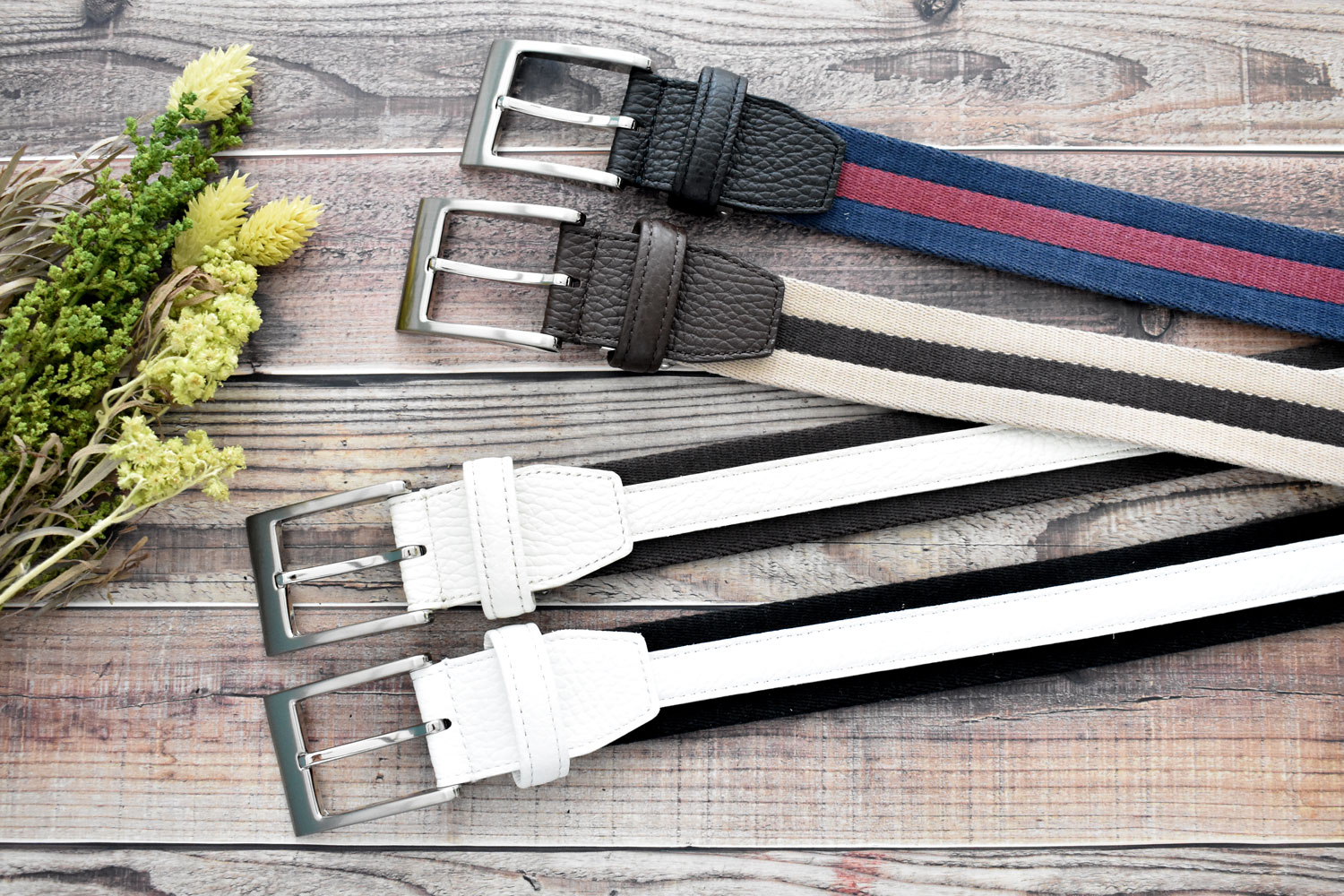 牛革付属 メンズ リバーシブルカジュアルベルト  「プレリートラディショナルファクトリー 」 NB48660　イメージ画像