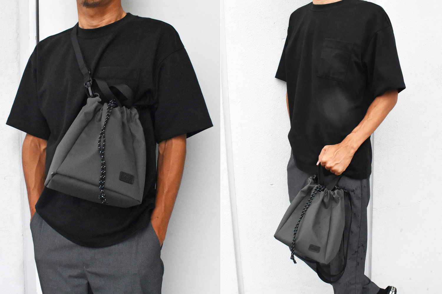 ACTIVE（アクティブ） 防水＆耐久＆軽量 2WAY巾着バッグ 「プレリー