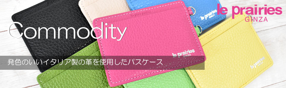 Commodity（コモディティ）  ICカード2枚エラー防止パスケース   「ル・プレリーギンザ」　NPS5755　タイトル画像
